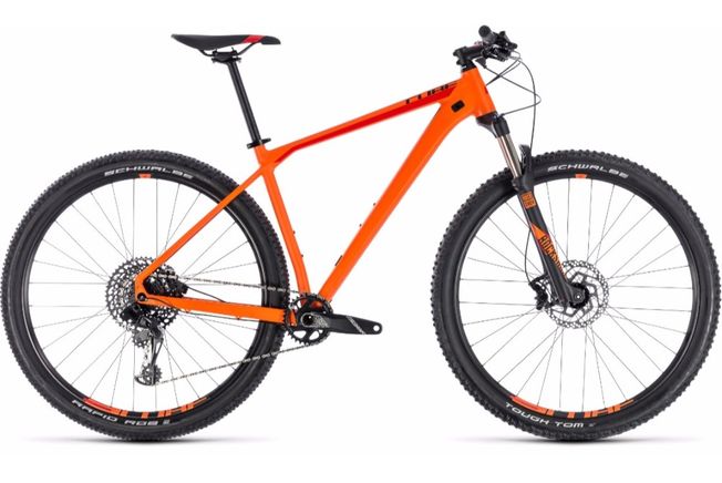 orange 29er hardtail frame